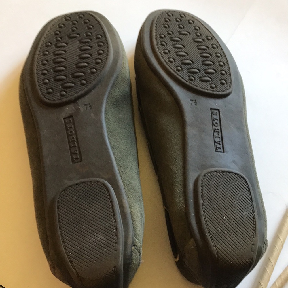 Olive Green Driving Moccasin Shoes Talbots 7.5M - Picture 5 of 6
